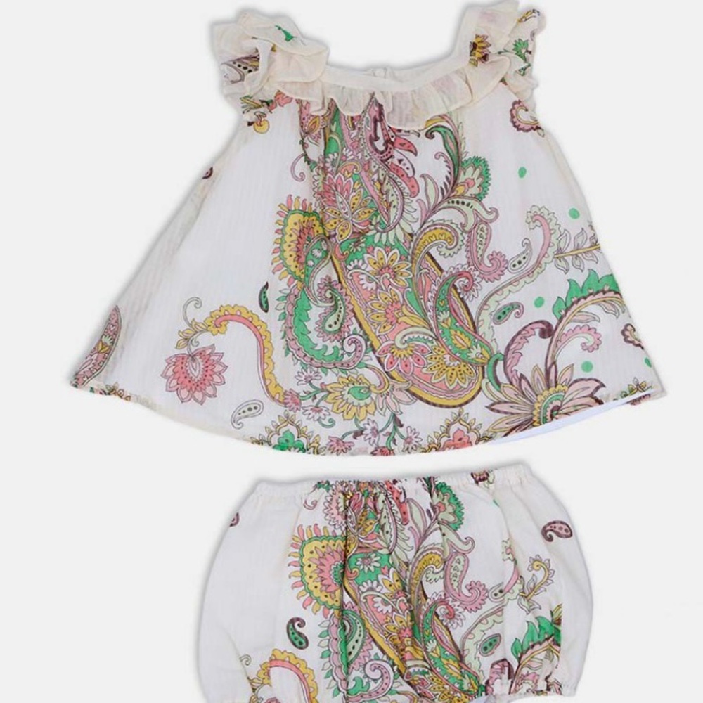 Etro Baby Set Paisley 2 Peice Set. Original $462 NWT Size 3M